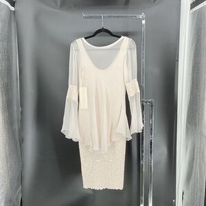 Elegant Cream Wedding Dress